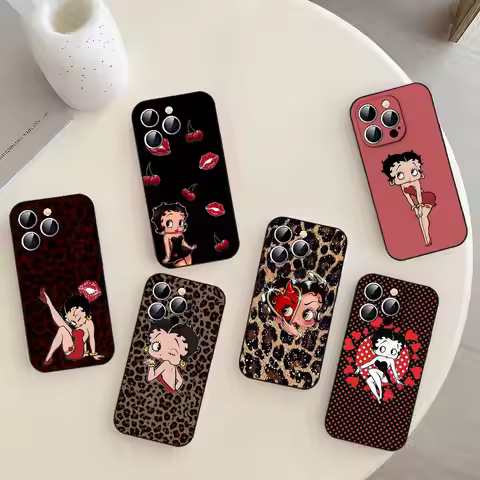A-betty Boop-S Phone Case Soft TPU Skin-Friendly Phone Case For IPhone 17/16/15/14/13/12/11 Series: 