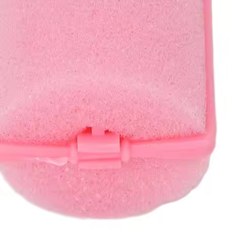 12pcs Styling Tool Soft Foam Sponge Hair Roller Pink Flexible Hair Roller Set Portable Professional 