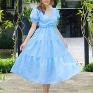 Sunnybae Special Collection - Aurora Dress - Umbrella Square Motif With Furing