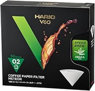 HARIO VCF-02-50-MT V60 Coffee Filter, For 1-4 Cups, 50 Sheets, Present, Gift, Made in Japan, FSC Cer