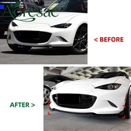 Aoresac กันชนหน้ากันชนลิป Splitter ทนต่อแรงกระแทก Racing ดู 3 ชิ้นกันชนหน้ากันชน Body ชุดสำหรับ MX-5