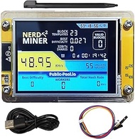 Bitcoins Miner USB NerdMiner V2 ESP32 Hashrate 49K/S 2.8 Inch Smart Display Crypto Solo Lottery Mine