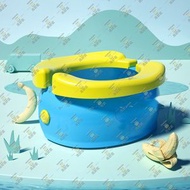 尚野家 - 兒童外出便攜馬桶【贈送20個清潔袋|藍色】寶寶流動坐廁 兒童坐便器 旅行便盆 嬰兒坐便器 馬桶坐廁板 兒童易攜便盆 車載坐便器 - HD2216-BU