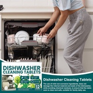 Dish Washer Cleaner Tablets Dishwasher Machine Cleaner Deodorizer Tablets 12 Pieces Dish Washer Desc