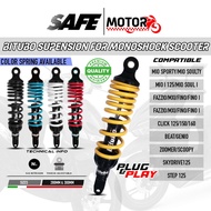 Bitubo racing shock Suspension 280mm & 300mm Gas Nitrogen And Threaded Adjuster For All Scooter