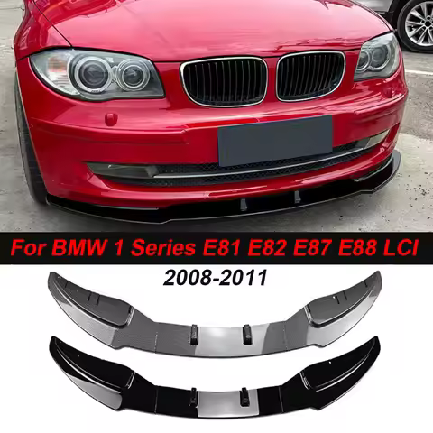 Front Bumper Spoiler Lip Lower Splitter Blade Guard For BMW 1 Series E81 E82 E87 E88 LCI 2008-2011 S