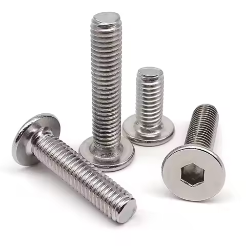 5/10/50pc CM M1.6 M2 M2.5 M3 M4 M5 M6 M8 304 A2 Stainless Steel Hex Hexagon Socket Ultra Thin Flat W