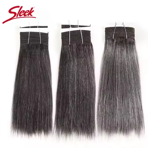 Sleek Hair Brazilian Double Drawn Remy Human Hair Weave Short Yaki Straight #44 #34 #51 #280 Piano G