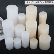 [in stock] Christmas Confession Candle Regular Pillar Candle White Round Pillar Candle for Dinner Bi