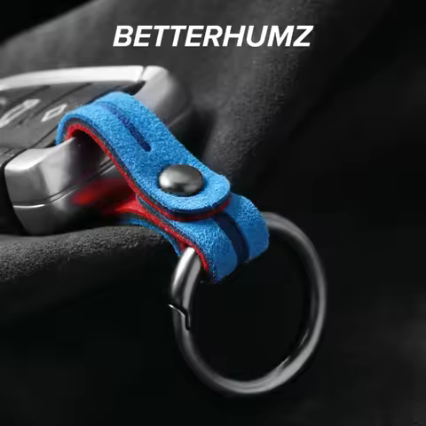 Luxury Car Keychain Key Tag Made of Alcantara For BMW M E46 E90 E60 F10 F30 E39 F20 E36 E87 G30 E92 