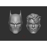 Knightfall Batman Azrael-Headsculpt for Action Figures 3D print model