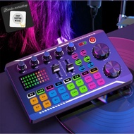 Soundcard Audio Mixer Bluetooth Audio Mixer Live Broadcast Recording Karaoke Podcast