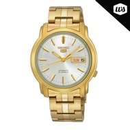 [Watchspree] Seiko 5 Automatic Gold-Tone Stainless Steel Band Watch SNKK74K1