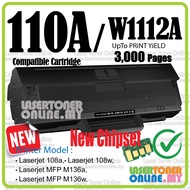 Compatible to HP Laserjet 108 108A 108w HP 136 MFP 136a MFP 136w W1112A 110A HP110A Printer Ink