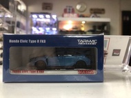 Tarmac 1:64 Honda Civic type R FK8 藍色 連白色貨櫃