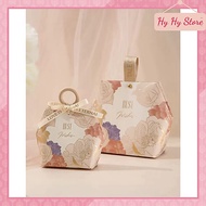 [10.5*9*5.2cm] Elegant Four Flower mini bag with wooden ring handle Hy Hy Store