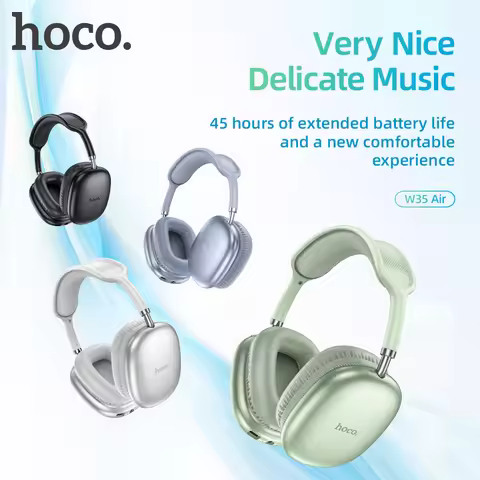HOCO W35 Air Over-ear Bluetooth Headphones Wireless Sports headset Suport TF card AUX mode Stereo Sm