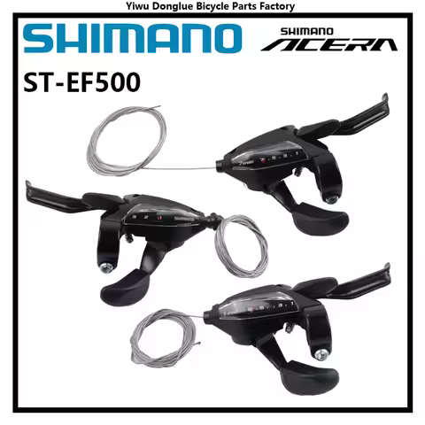 SHIMANO ACERA M3000 Series Shifter ST-EF500 3s/7s/8s EZ FIRE PLUS For MTB Mountain Bike Black Color 
