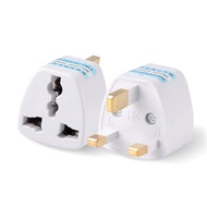 SG Seller / 2pc UK to EU Plug Adapter Power Socket White Travel Converter Charger Sockets Outdoors T