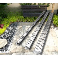 Stainless Steel Sink Cover Long Rain Gutter Balcony Yard U-Shape Bathroom Drainage