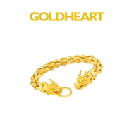 Goldheart 916 Gold Dual Dragon Bracelet