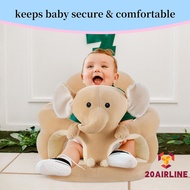Baby Sitting Chair Cute Elephant Infant Lounger Floor Seat Baby Learning to Sit Chair for 4 Months &