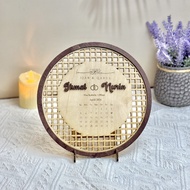 FRAME MAS KAHWIN HANTARAN | WEDDING CONTRACT PLATE | WOODEN PLATE FOR DELIVERY | Dulang Hantaran | E