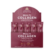 Ancient Nutrition Collagen Powder Protein, Unflavored Multi Collagen Powder Packets with Vitamin C, 