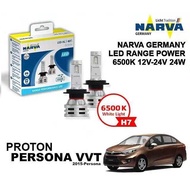 NARVA H7 12V & 24V Range Performance LED Headlight Bulb Set for Proton Persona VVT 2015 - Present