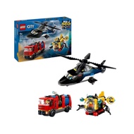 LEGO City Helicopter Fire Engine & Submarine Remix (874 Pieces) Building Blocks Kids Toy – 60462