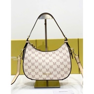 Miocra Koly white and yellow semicircle crossbody bag - f695