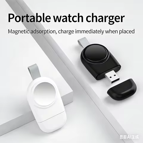 Wireless Charger Compatible with Apple Watch for iWatch 2/3/4/5/6/7/8/9 Generations USB Portable Cha