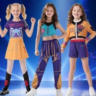 K-POP Demon Hunter Cosplay Costume for girl Kids Demon Hunter Zoey rumi costume for kids girl