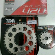 TDR GEAR SET SUPER CHAIN MOTOR HONDA KHARISMA SUPRA X 125 OLD 14T 35T