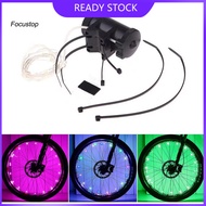 FOCUS Stylish Bike Wheel Lights 16 Colors Led Bike Wheel Lights Trendy Safety Bicycle Strip Light Set for Southeast Asian Riders