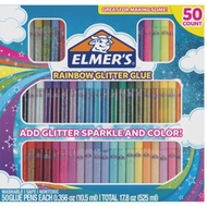 Elmer’s Rainbow Glitter Glue Pen Set, Assorted Colors, 0.356 Ounces Each, 50 Count