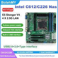 C612/C236 4X2.5G LAN Ten Disk NAS Motherboard Industrial Soft Router