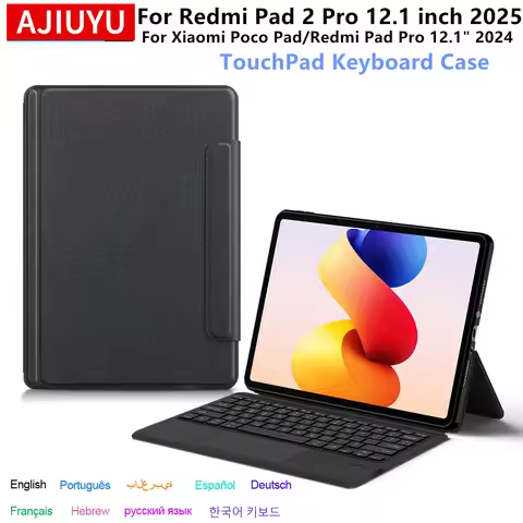 Touch Trackpad Keyboard For Xiaomi Redmi Pad 2 Pro 12.1 inch 2025 Case Redmi Pad 2 Pro 12.1'' Tablet