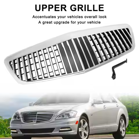 Artudatech MayBach style Front Grille Grill Fit for Mercedes Benz S-Class W221 S550 S600 S63 S65 Chr