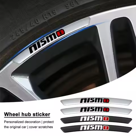 4pc Car Rim Modification Stickers Wheel Decoration Decals Accessories for Nismo Nissan Almera Tiida 