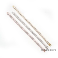 6.5mm 1ct Real Moissanite Tennis Bracelet Ins Hot Fashion 925 Sterling Silver Women Diamond Tennis C