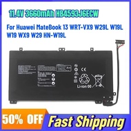 11.4V 3660mAh HB4593J6ECW Laptop Battery for Huawei MateBook 13 WRT-VX9 W29L W19L W19 WX9 W29 HN-W19