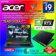 #AP188 *Used Gaming Acer Predator PHN16-72 Intel Core i9-14900HX 16GB RAM 1TB SSD Nvidia RTX4070 RTX