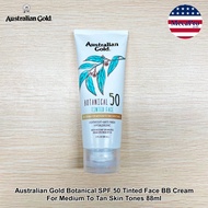 40% Sale!!!EXP:10/2025 Australian Gold® Botanical SPF50 Tinted Face BB Cream For Rice To Tones 88ml