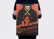 [現貨]V怪客 V字仇殺隊 anonymous駭客匿名者 面具 我們無處不在！ 西餐廳復古懷舊牛皮紙裝飾畫