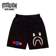 KATUN BAPE SHORTS BLACK BATHING APEa WGM MOTIF BOXER SHORTPANTS DISTRO MEN BLACK ADULTWanita BLACK S