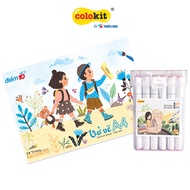 Combo 24 màu bút marker và Vở vẽ Thiên Long Colokit ART MARKER - Văn phòng phẩm Bảo An