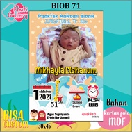 Khufi Gallery Birth Biodata / Baby Biodata Wall Decoration