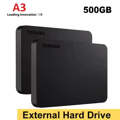 NEW For Toshiba Canvio Basics A3 Portable HDD USB3.0 High Speed External Hard Disk 500GB 1TB 2TB Bla
