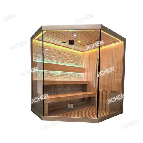 JC Deposit Club Villa Hemlock Traditional Sauna, Steam Room Dry Steam Room with Cultural Stone